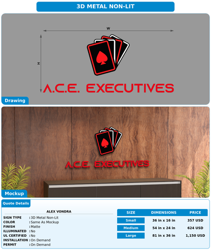 CUSTOM MOCKUP SIGN FOR Alex Vondra