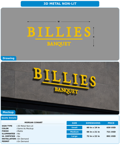 CUSTOM MOCKUP SIGN FOR Morgan Cowart
