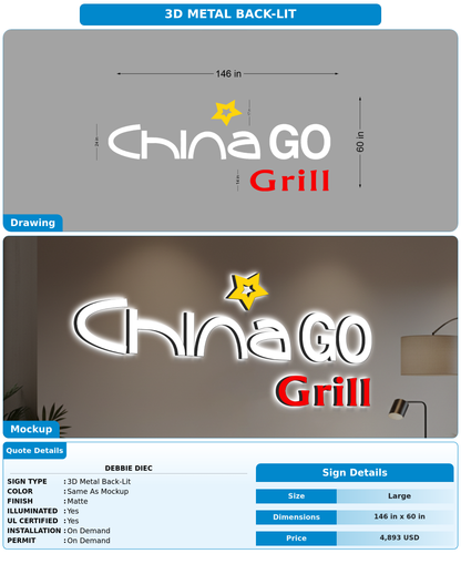 CUSTOM MOCKUP SIGN FOR Debbie diec