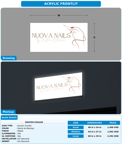 CUSTOM MOCKUP SIGN FOR Kristen Fessler