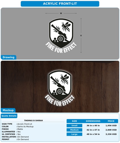 CUSTOM MOCKUP SIGN FOR Thomas B Shirah