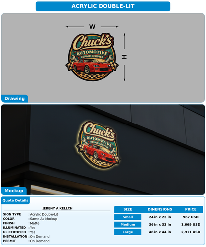 CUSTOM MOCKUP SIGN FOR Jeremy A Kellch