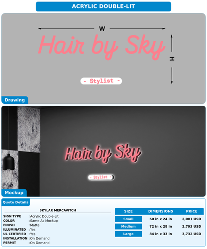 CUSTOM MOCKUP SIGN FOR Skylar Mercavitch
