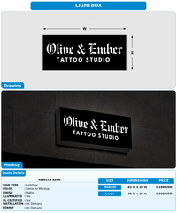 CUSTOM MOCKUP SIGN FOR Rebecca kern