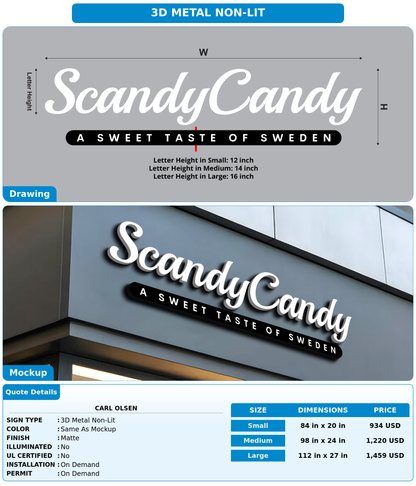 CUSTOM MOCKUP SIGN FOR Carl Olsen