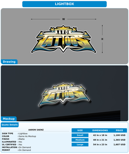 CUSTOM MOCKUP SIGN FOR AARON SAENZ