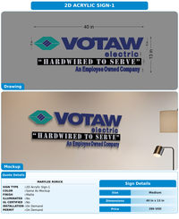 CUSTOM MOCKUP SIGN FOR Marylee Rorick