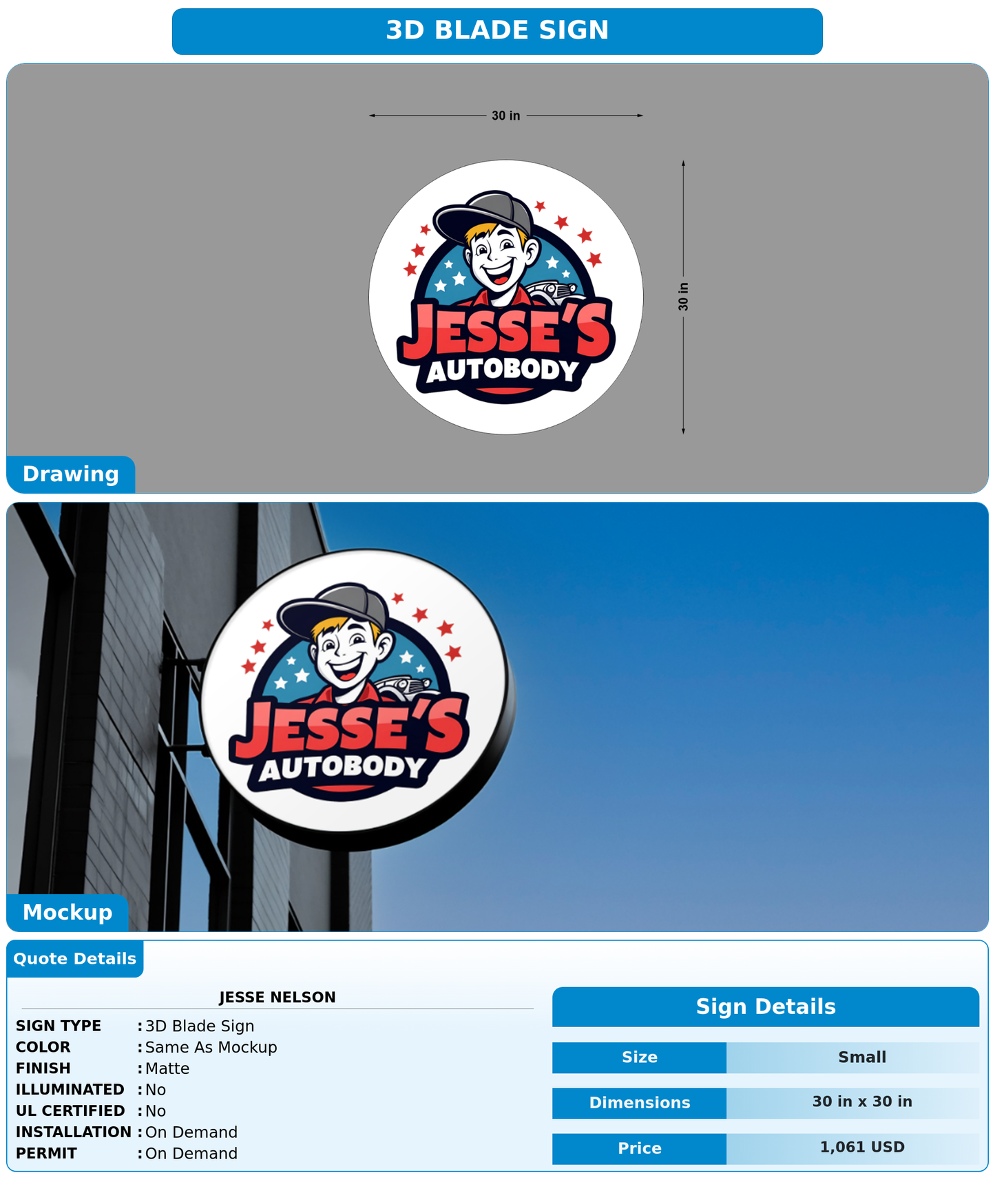 CUSTOM MOCKUP SIGN FOR Jesse Nelson