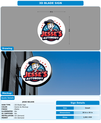 CUSTOM MOCKUP SIGN FOR Jesse Nelson