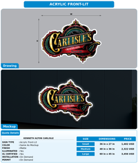 CUSTOM MOCKUP SIGN FOR Kenneth Alton Carlisle