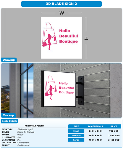 CUSTOM MOCKUP SIGN FOR Kenyona Speight