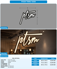 CUSTOM MOCKUP SIGN FOR Paul Mitchell