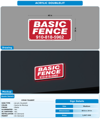CUSTOM MOCKUP SIGN FOR steve tolbert