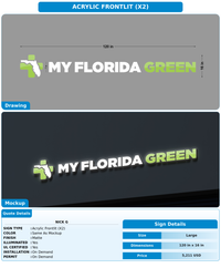 CUSTOM MOCKUP SIGN FOR Nick G