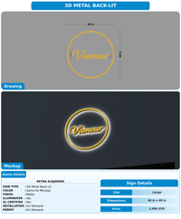 CUSTOM MOCKUP SIGN FOR Reyna alejandre