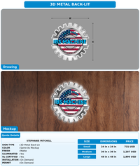 CUSTOM MOCKUP SIGN FOR Stephanie Mitchell