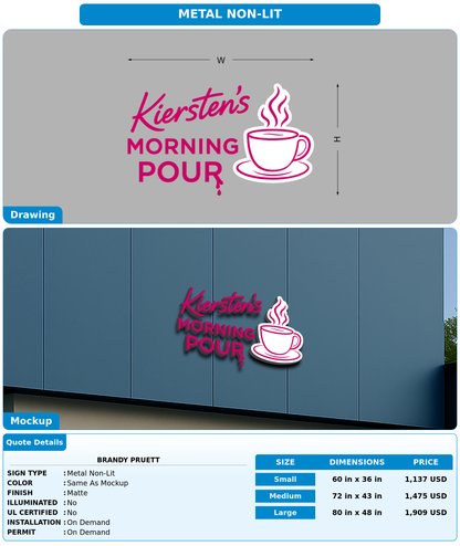 CUSTOM MOCKUP SIGN FOR Brandy Pruett