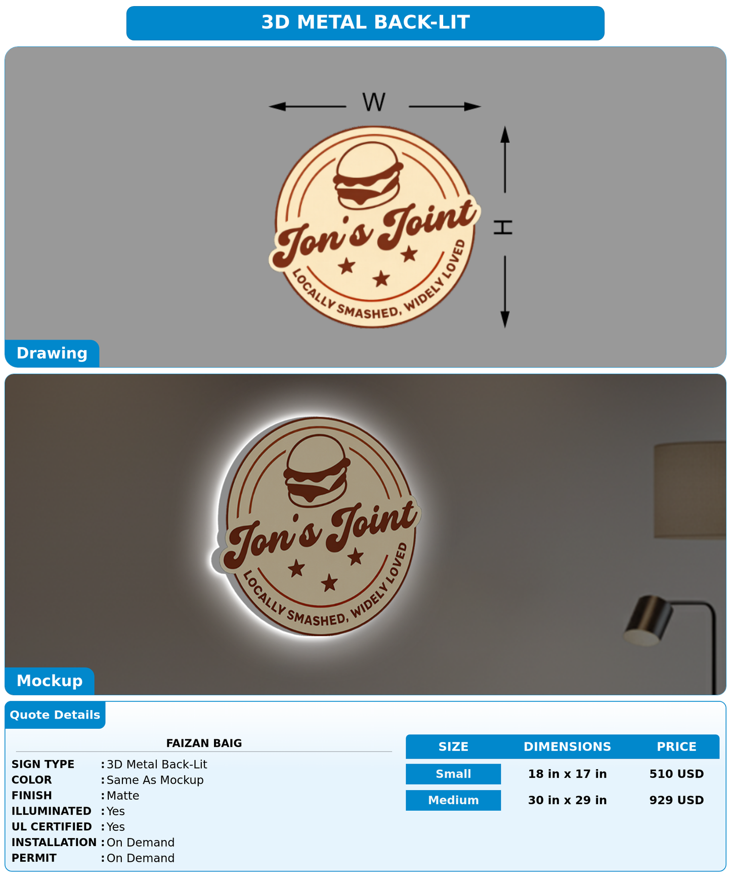 CUSTOM MOCKUP SIGN FOR Faizan Baig