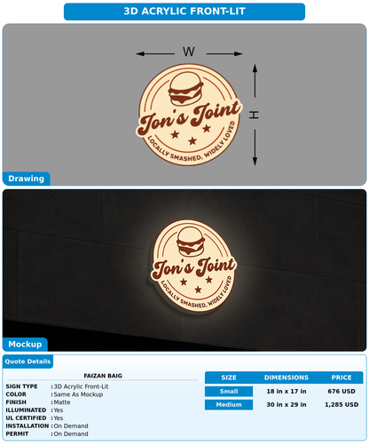 CUSTOM MOCKUP SIGN FOR Faizan Baig