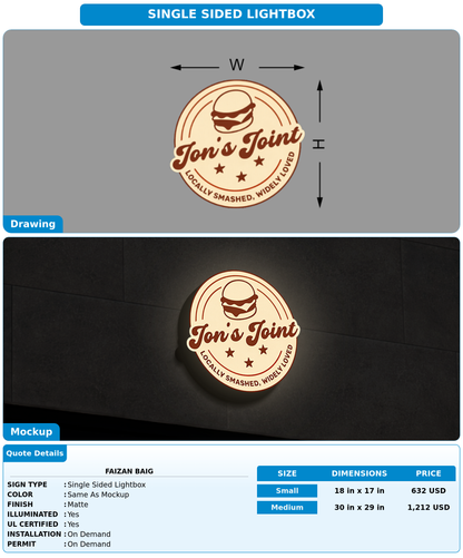 CUSTOM MOCKUP SIGN FOR Faizan Baig