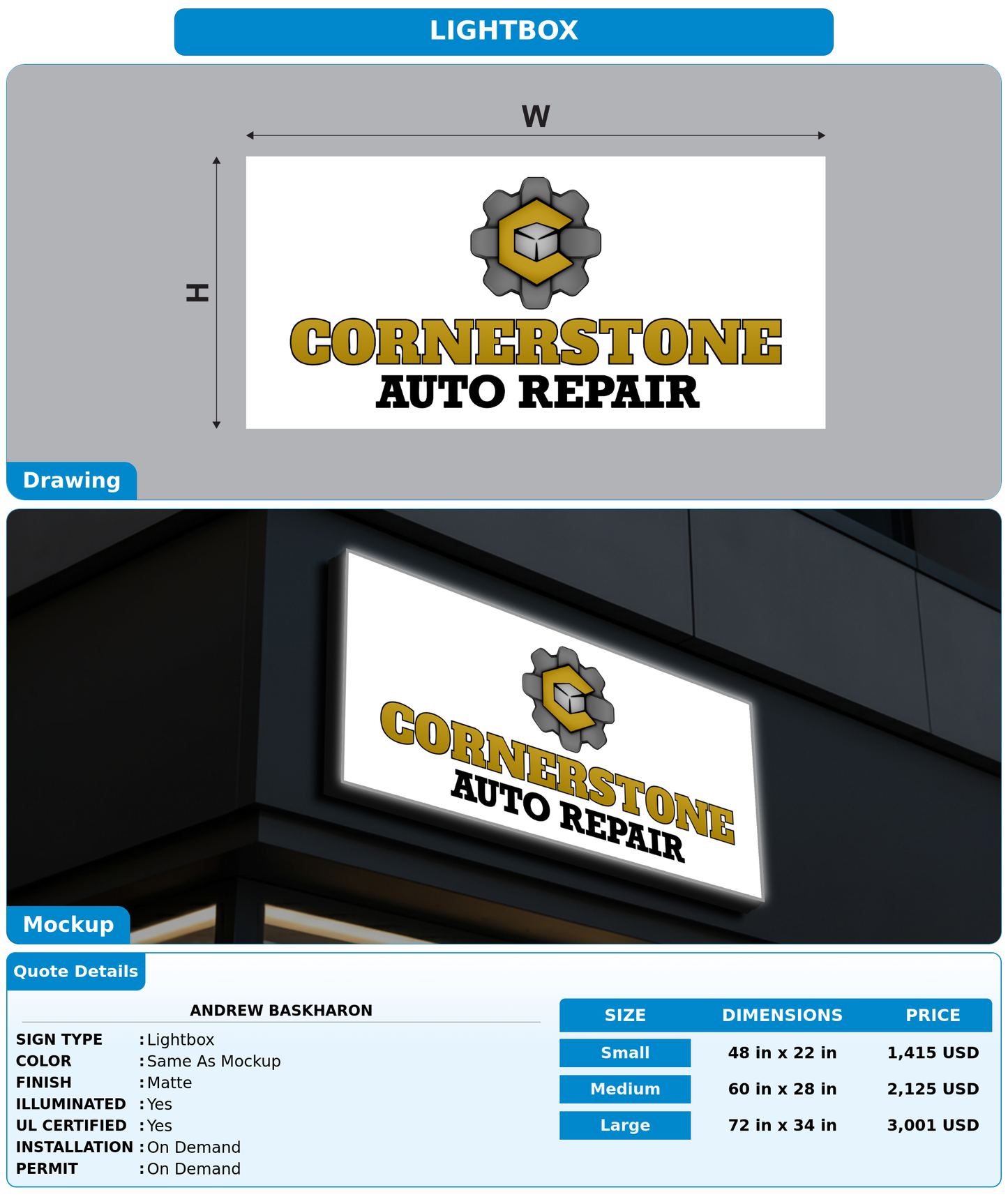 CUSTOM MOCKUP SIGN FOR Andrew Baskharon