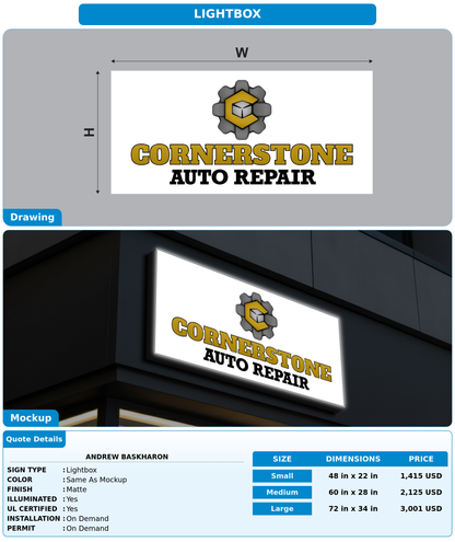 CUSTOM MOCKUP SIGN FOR Andrew Baskharon