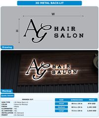 CUSTOM MOCKUP SIGN FOR Amanda Guy