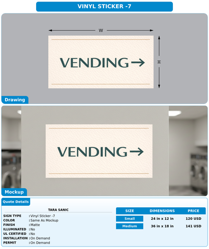 CUSTOM MOCKUP SIGN FOR Tara SaniC
