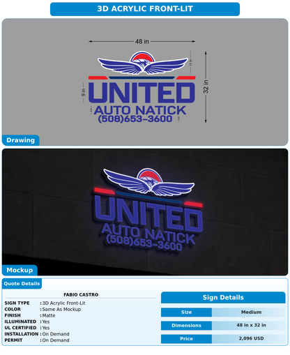 CUSTOM MOCKUP SIGN FOR FABIO CASTRO