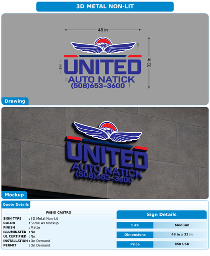 CUSTOM MOCKUP SIGN FOR FABIO CASTRO