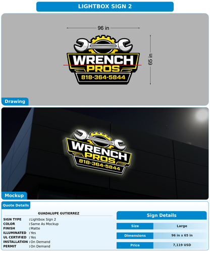 CUSTOM MOCKUP SIGN FOR Guadalupe Gutierrez