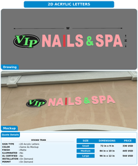 CUSTOM MOCKUP SIGN FOR Vivian Tran