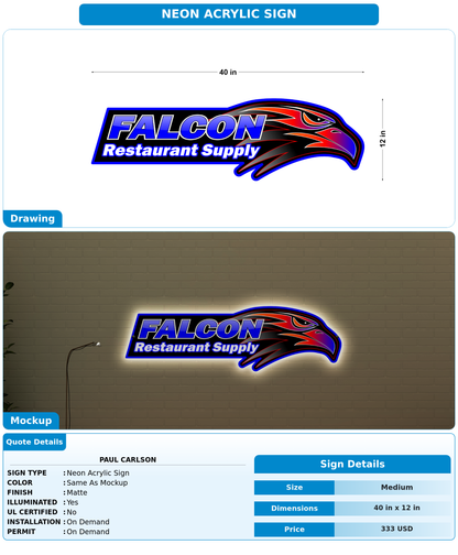 CUSTOM MOCKUP SIGN FOR Paul Carlson