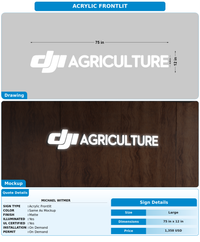 CUSTOM MOCKUP SIGN FOR Michael Witmer