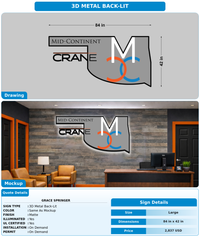 CUSTOM MOCKUP SIGN FOR Grace Springer