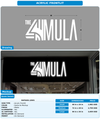 CUSTOM MOCKUP SIGN FOR Matraya Lewis