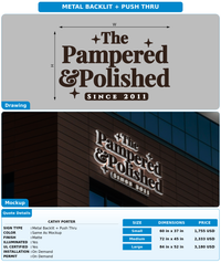 CUSTOM MOCKUP SIGN FOR Cathy Porter