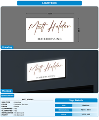 CUSTOM MOCKUP SIGN FOR Matt Holder