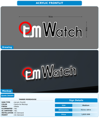CUSTOM MOCKUP SIGN FOR Tanner Morehouse