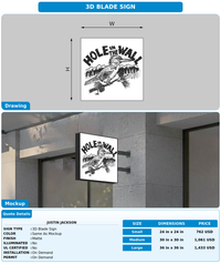 CUSTOM MOCKUP SIGN FOR Justin Jackson