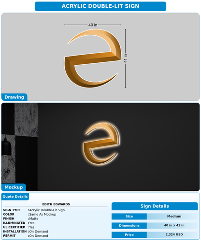 CUSTOM MOCKUP SIGN FOR Edith Edwards
