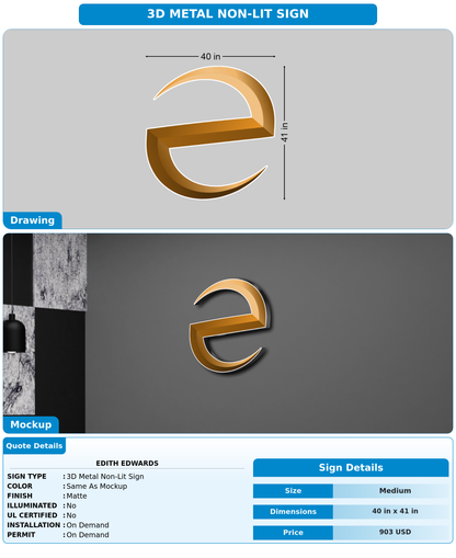 CUSTOM MOCKUP SIGN FOR Edith Edwards