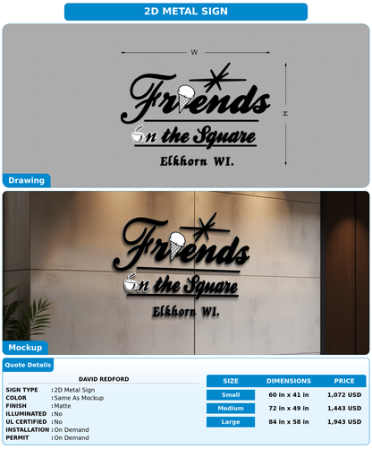 CUSTOM MOCKUP SIGN FOR David Redford