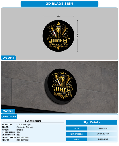 CUSTOM MOCKUP SIGN FOR Ramon Jimenez