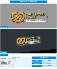 CUSTOM MOCKUP SIGN FOR Brittany miller