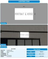 CUSTOM MOCKUP SIGN FOR Ajit Singh