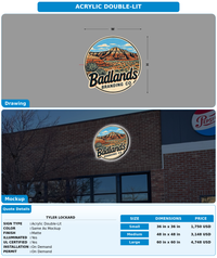 CUSTOM MOCKUP SIGN FOR Tyler Lockard