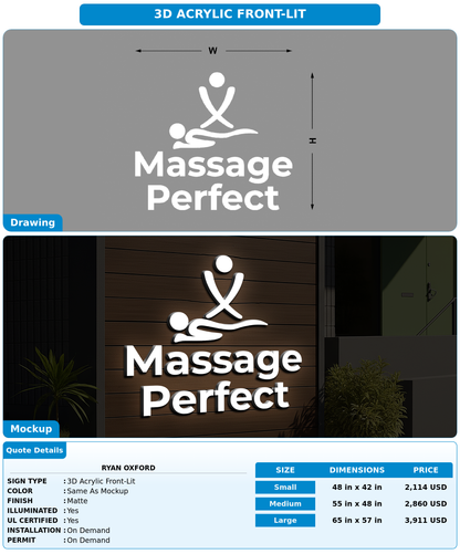 CUSTOM MOCKUP SIGN FOR Ryan Oxford
