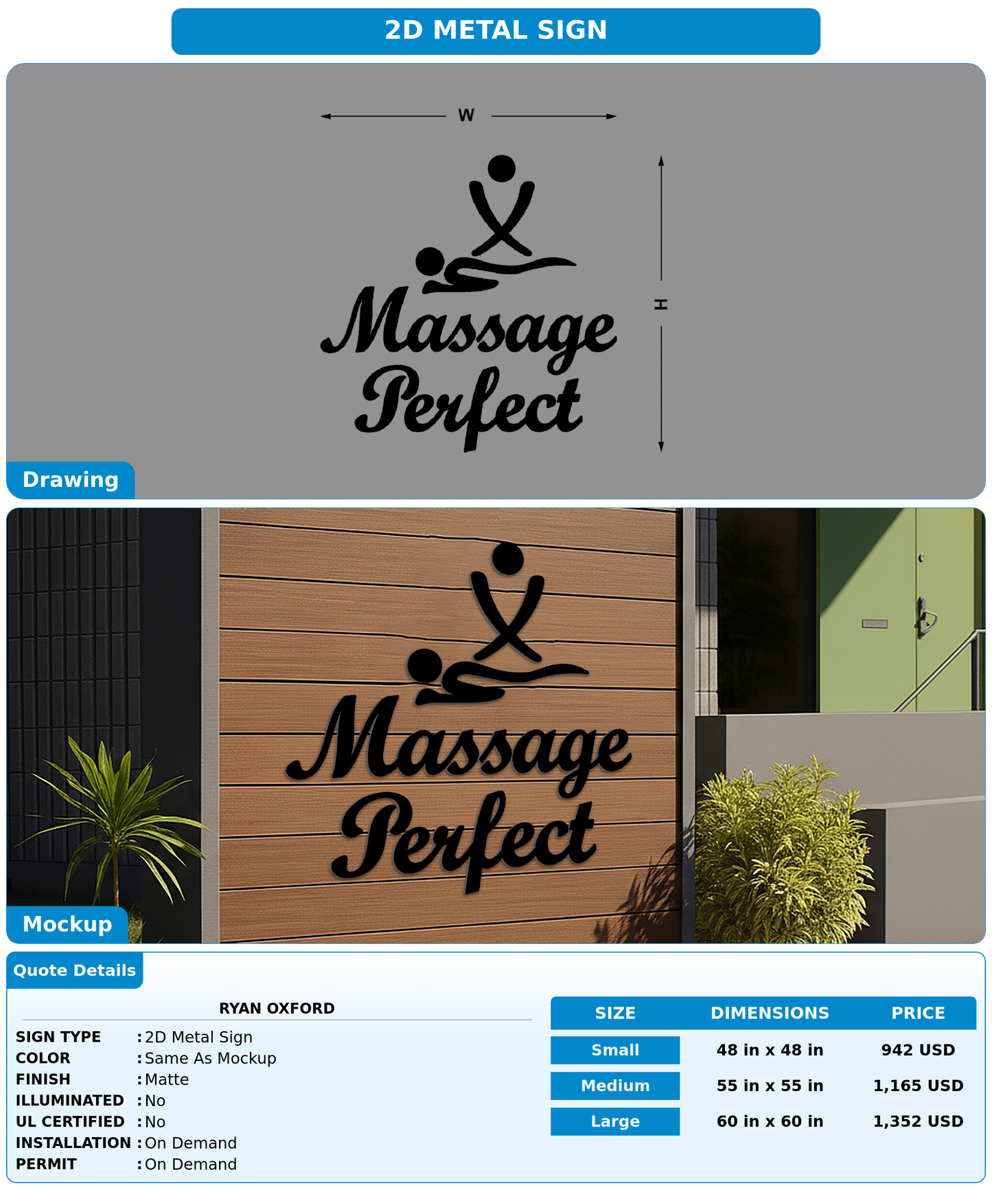 CUSTOM MOCKUP SIGN FOR Ryan Oxford