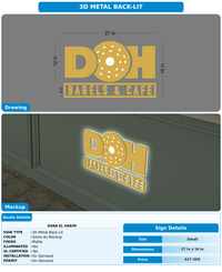 CUSTOM MOCKUP SIGN FOR Rana El Hakim